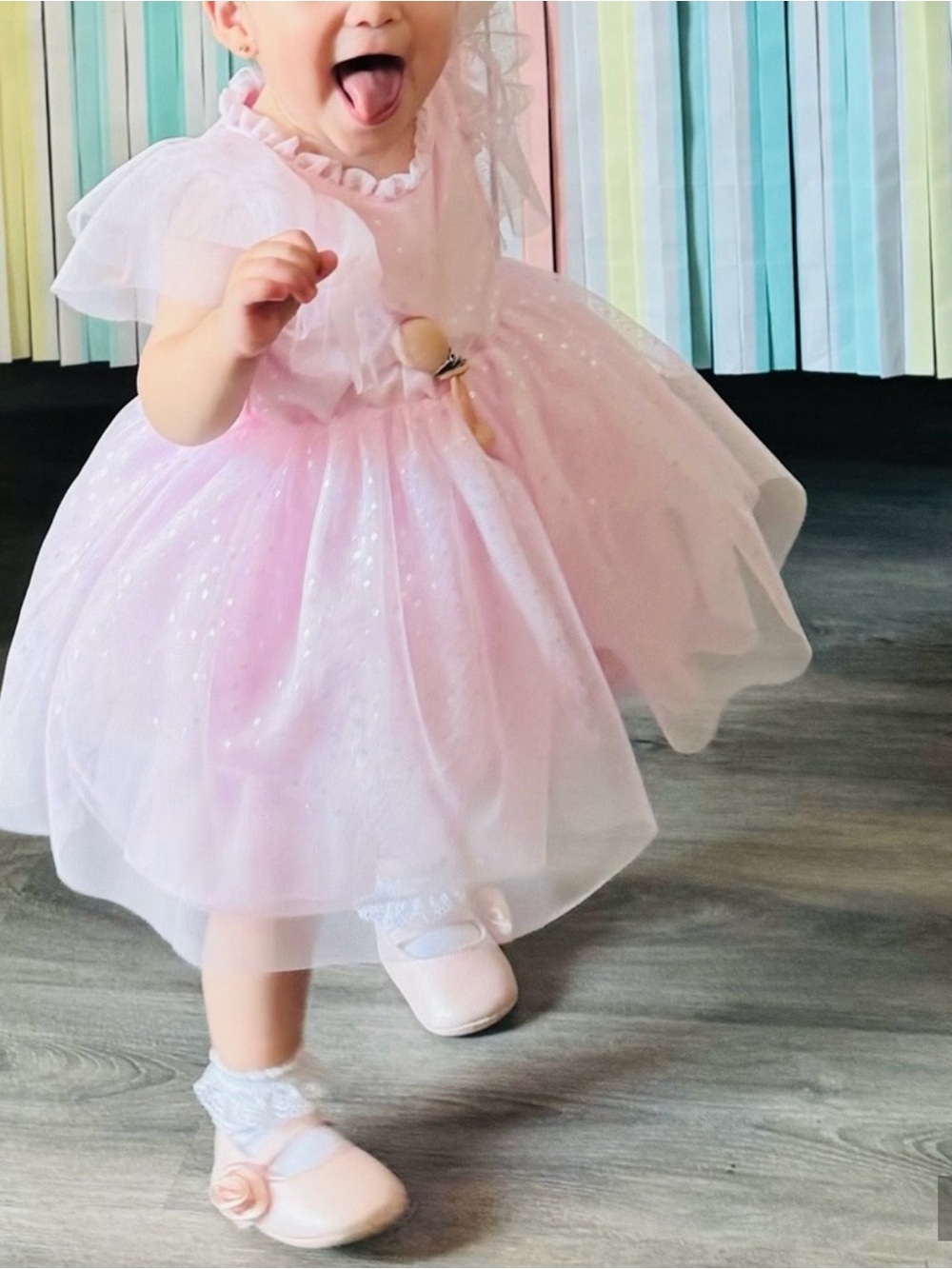 π Cat & Jack Pink Tulle Party Dress - Picture 4 of 5